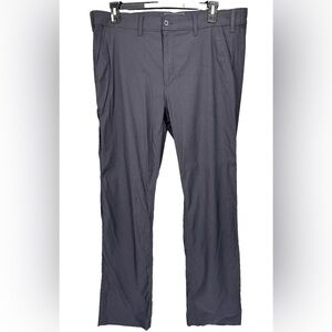 Eddie Bauer Travex Pants Mens 38x34 Black Chino Stretch Hiking Camping Trail